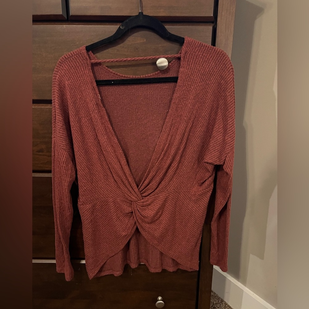 Open back sweater